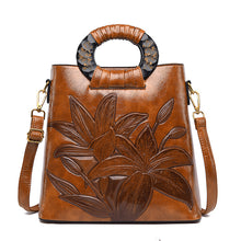Load image into Gallery viewer, Ethnic Style Flower Pattern Female Messenger Bag
