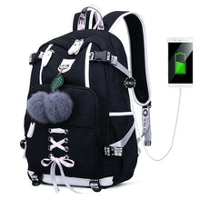 Load image into Gallery viewer, Women&#39;s Casual Computer Backpack With USB Charging Port
