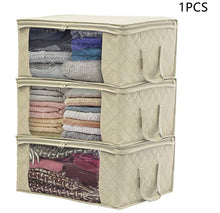 Load image into Gallery viewer, Non-woven Wardrobe Storage Bag Quilts Clothing
