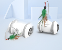 Load image into Gallery viewer, Interactive Cat Toy With Interchangeable Pet Feather Toys
