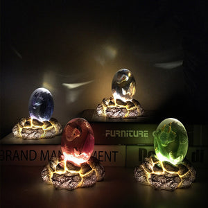 LED Lava Dragon Egg Ornamental Collection Decor Dinosaur Egg