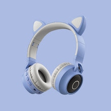 Load image into Gallery viewer, LED Light Cat Ear Headphones Wireless Bluetooth 5.0 Headset
