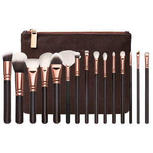 15 Makeup Brush With Bag Makeup Brush Tool Set