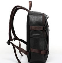 Load image into Gallery viewer, New Men's Backpack Fashion Style Leather School Bag
