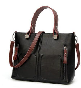 Vintage PU Shoulder Bag Female Causal Handbag