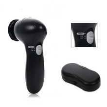 Load image into Gallery viewer, Electric Shoe Polisher Brush Leather Shoes Cleaning Repair Polishing Dust Collector Portable Leather Care Kit - Four Brush Heads
