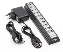 Load image into Gallery viewer, 10USB 2.0 Hubs With AC Power Computer Supply Adapter
