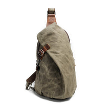 Load image into Gallery viewer, Solid Color Vintage Waterproof Chest Bag
