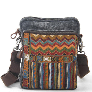 Women's Canvas Shoulder Bag Ethnic Style