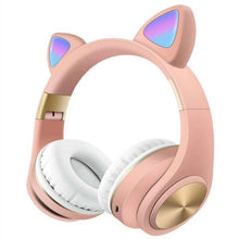 Load image into Gallery viewer, Cat Ear Headset Bluetooth Headset Wireless Light Headset
