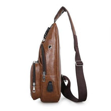 Load image into Gallery viewer, USB Charging Chest Bag Shoulder Bag
