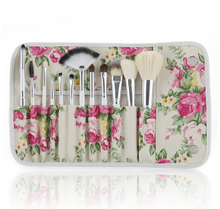 Load image into Gallery viewer, 12 Rose Flower Makeup Brushes
