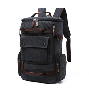 Large Canvas Shoulder Casual Backpack For Unisex