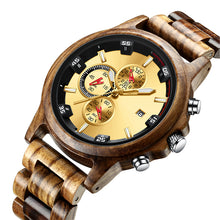 Load image into Gallery viewer, Fashion Wooden Men's Quartz Watch
