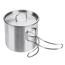 Load image into Gallery viewer, High Quality 500ml Stainless Steel Camping Cup with Lid
