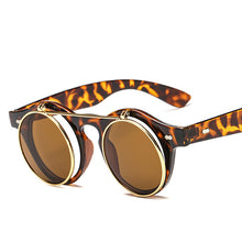 Load image into Gallery viewer, Women Brand Designer Retro Round Steampunk Sunglasses
