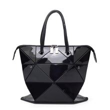 Load image into Gallery viewer, New Glossy Geometric Rhombus PU Bag Female Handbag
