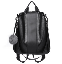 Load image into Gallery viewer, Soft Leather Backpack Female Large Capacity Retro Backpack
