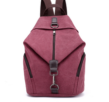 Load image into Gallery viewer, Fashion Canvas Handbag Retro Casual College Wind Backpack
