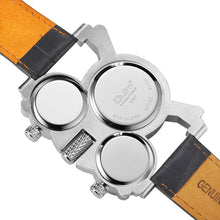 Load image into Gallery viewer, Dual Movement Men's Watch With Leather Strap

