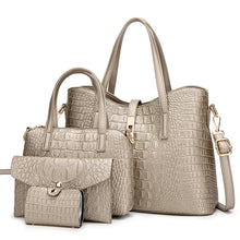 Load image into Gallery viewer, Solid Color Four-piece Handbags For Women's All Occasions
