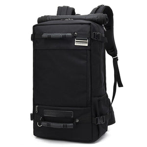 Unisex Travel Multifunctional Backpack (Black)