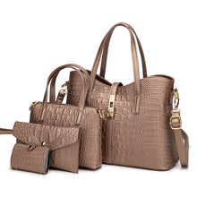 Load image into Gallery viewer, Solid Color Four-piece Handbags For Women's All Occasions

