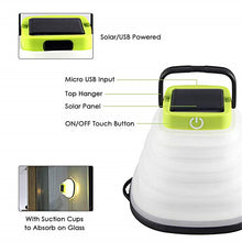 Load image into Gallery viewer, Collapsible Camping Light IP68 Waterproof Solar Foldable
