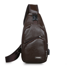 Load image into Gallery viewer, USB Charging Chest Bag Shoulder Bag
