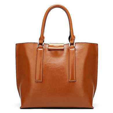 Women's Oil Wax Leather Shoulder Bag Handbag