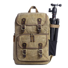 Load image into Gallery viewer, Waterproof Canvas Photography Bag Camera Backpack
