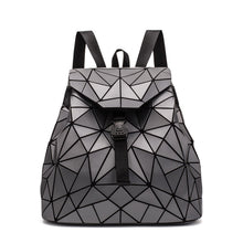 Load image into Gallery viewer, PU Leather Ladies Fashion Geometric Backpack
