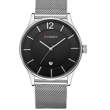 Load image into Gallery viewer, Net Belt Waterproof Watch Calendar Casual Business Watch
