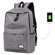 Load image into Gallery viewer, High Quality Grey Anti Theft Backpack
