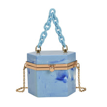 Load image into Gallery viewer, Portable Acrylic Box Shape Chain Messenger Bag
