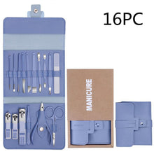 Load image into Gallery viewer, 16 Pcs Nail Clippers Nail Cutter Nail Scissors With PU Bag
