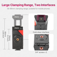 Load image into Gallery viewer, Black Octopus Mobile Phone Clip Gimbal Tripod Set
