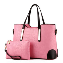 Load image into Gallery viewer, Female Fashion Two-Piece Color Contrast Handbag
