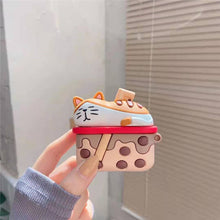 Load image into Gallery viewer, Cartoon Cute Cat Bluetooth Earphone Protective Cover
