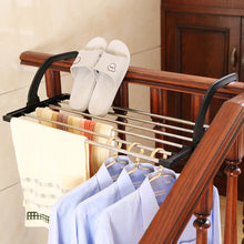 Load image into Gallery viewer, Stainless Steel Balcony Drying Rack Shoe Rack Portable Window Frame Hanger
