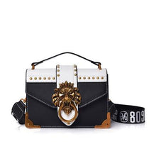 Load image into Gallery viewer, Fashion Metal Lion Head Mini Small Square Pack Shoulder Bag
