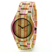 Load image into Gallery viewer, Bamboo Wood Color Dynamic Wooden Watch

