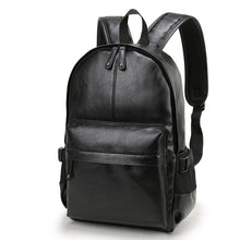 Load image into Gallery viewer, Men Leather School Bag Backpack Waterproof Travel Bag 
