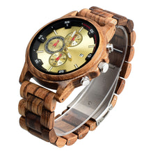 Load image into Gallery viewer, Fashion Wooden Men's Quartz Watch
