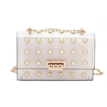 Load image into Gallery viewer, High Quality Women Pearl Rivet Transparent Bag
