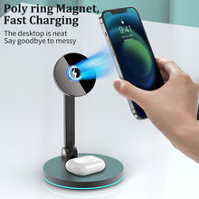 Load image into Gallery viewer, Compatible with Apple 2 In 1 Magnetic Wireless Charger Stand
