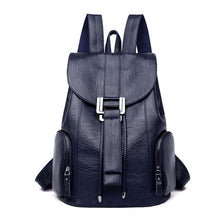 Load image into Gallery viewer, PU Leather European and American Style Ladies Backpack
