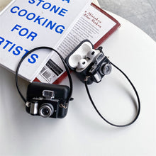 Load image into Gallery viewer, Protective Retro Camera Wireless Bluetooth Headset Case
