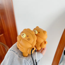 Load image into Gallery viewer, Muscle Bear Cartoon Silicone Earphone Case
