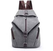 Load image into Gallery viewer, Fashion Canvas Handbag Retro Casual College Wind Backpack
